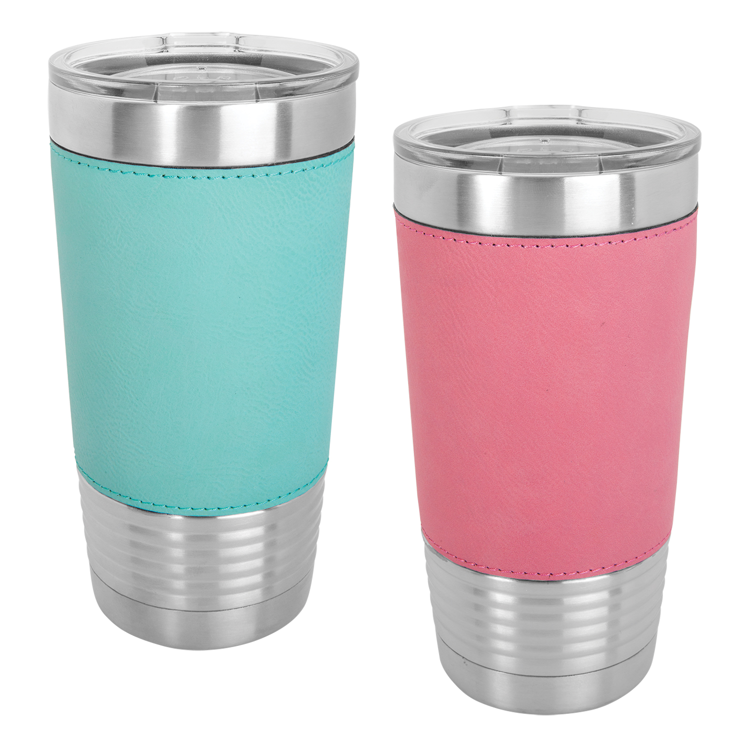 Top Quality 20oz Double Wall Vacuum Stainless Steel Tumbler w/Clear Lid 2