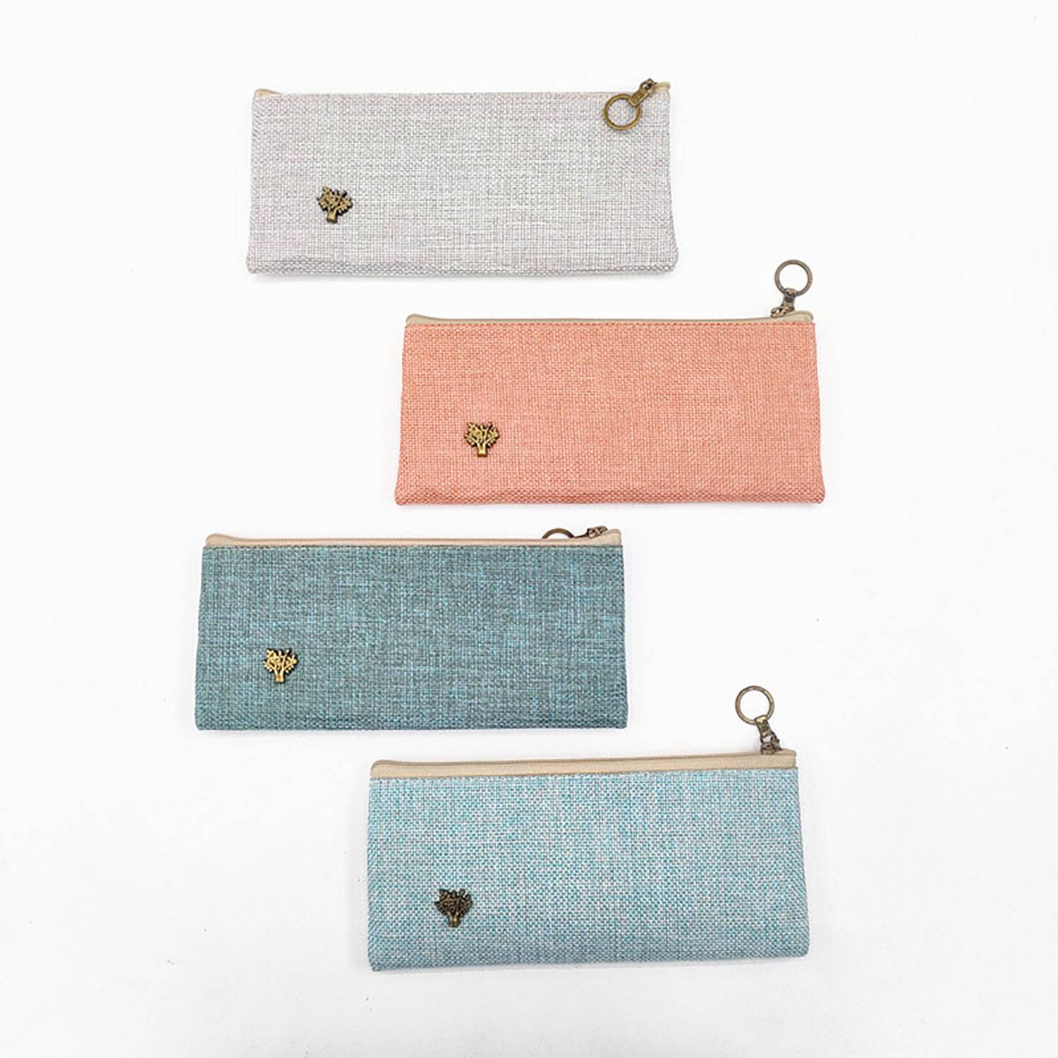 Large Capacity Simple Canvas Storage Pencil Case 5
