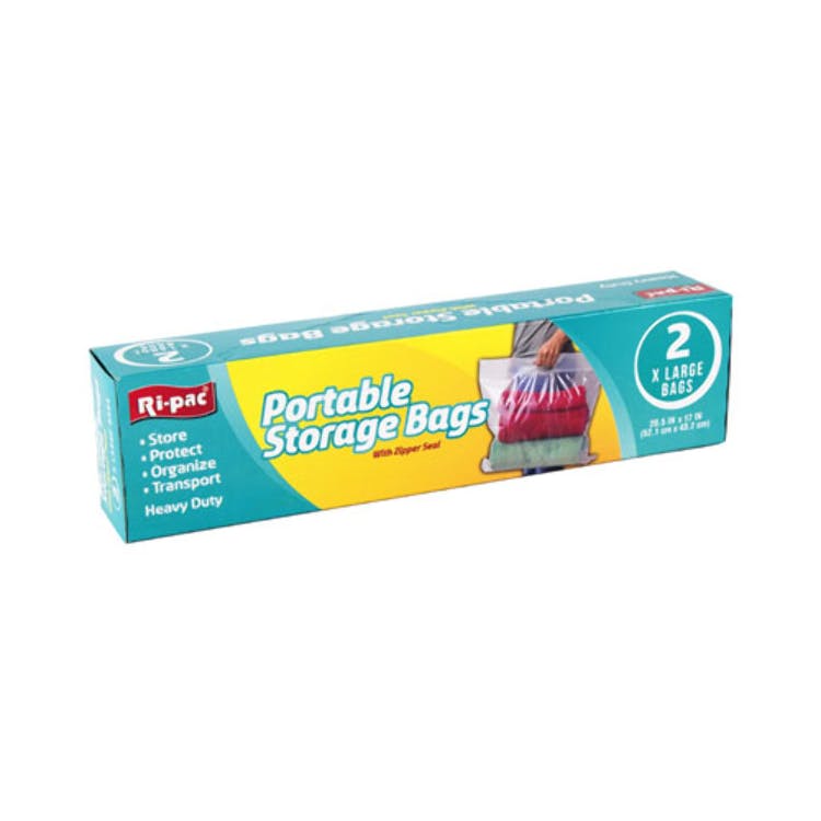 Portable Storage Bags - XL 2 Pack Heavy Duty 2
