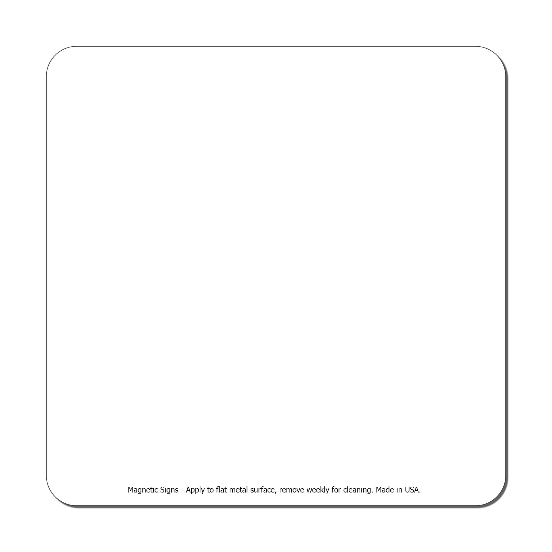 Square 5" x 5" Magnetic Sign - Full-Color 1