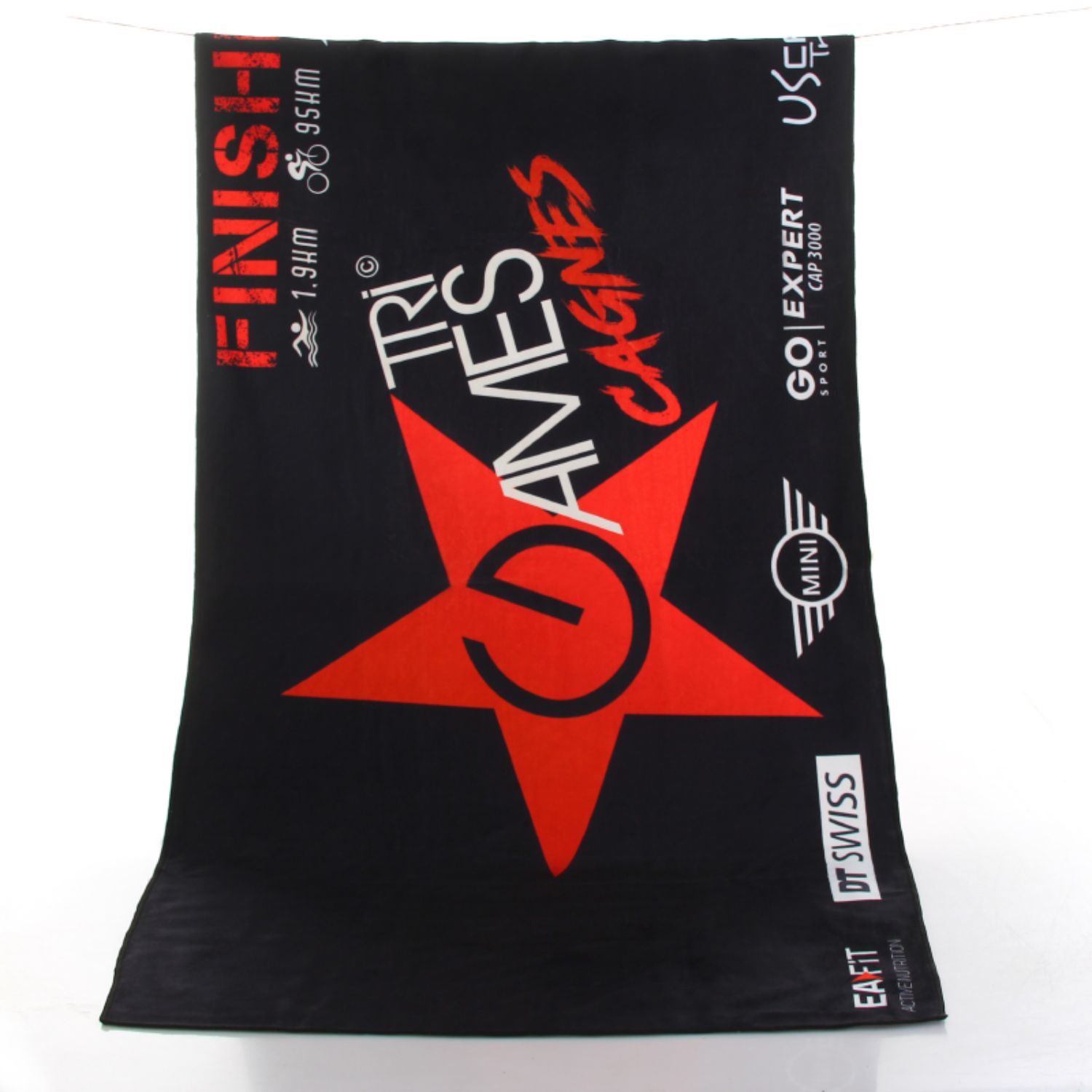 24"x 42" Sublimated Plush Microfiber Gym Towel w/ Cotton Terry Loops 4