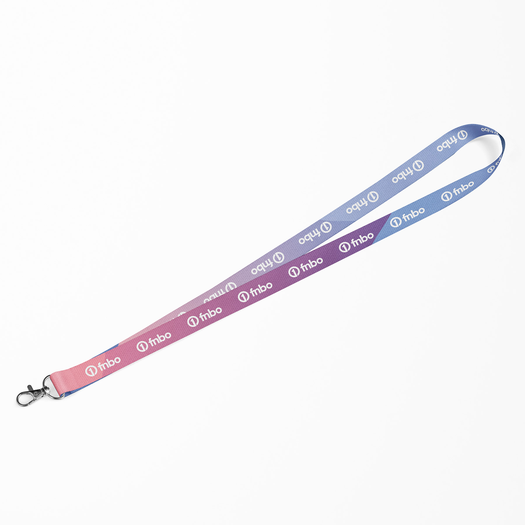 1" Full Color Satin Finish Lanyard, Single Attachment Import Air (FAST Production) 1
