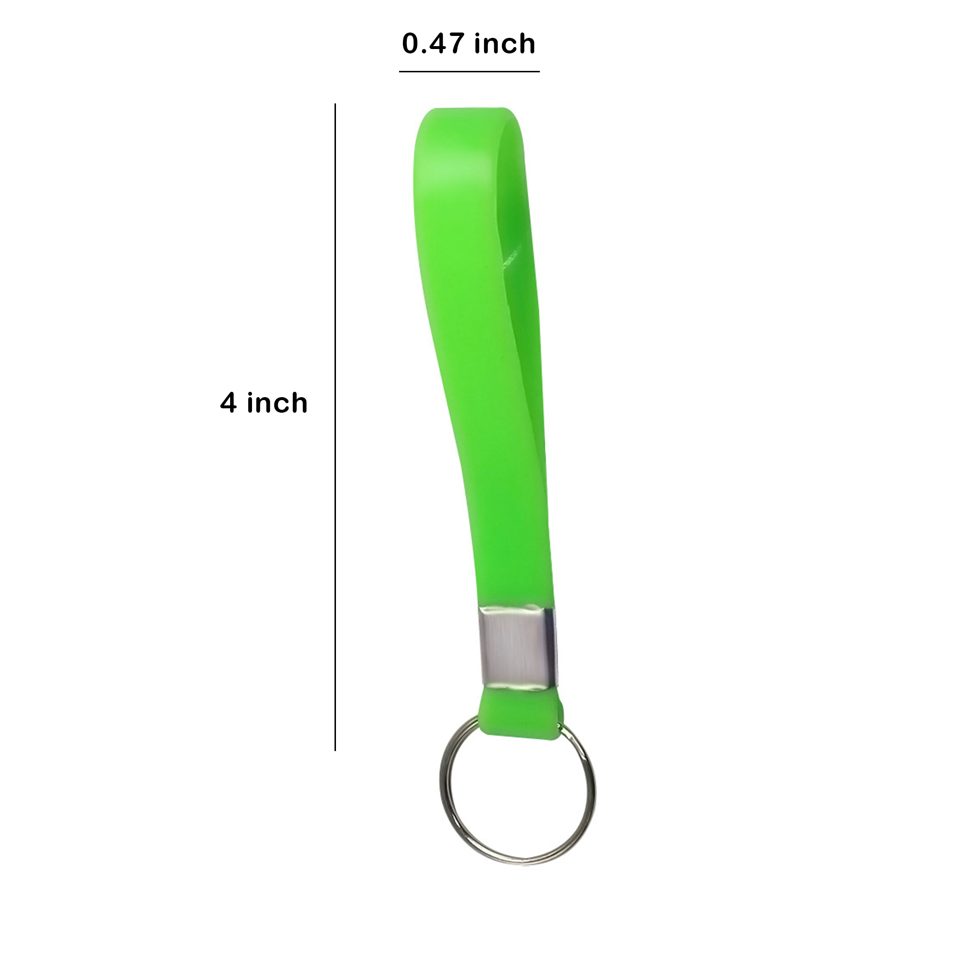Flexible Silicone Key Chain with Ring 9