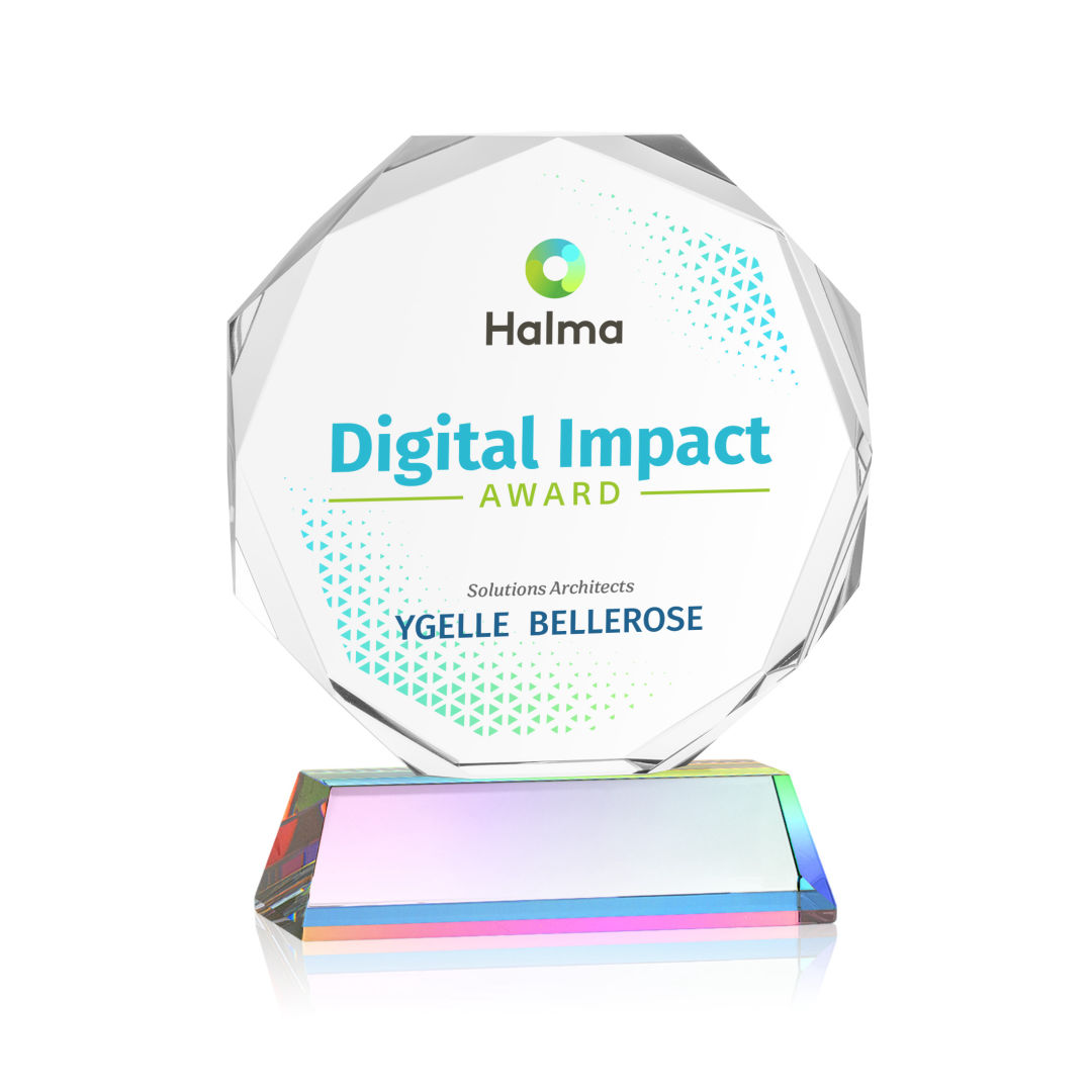 Acadian VividPrint™ Award on Newhaven Base - Prismatic 2