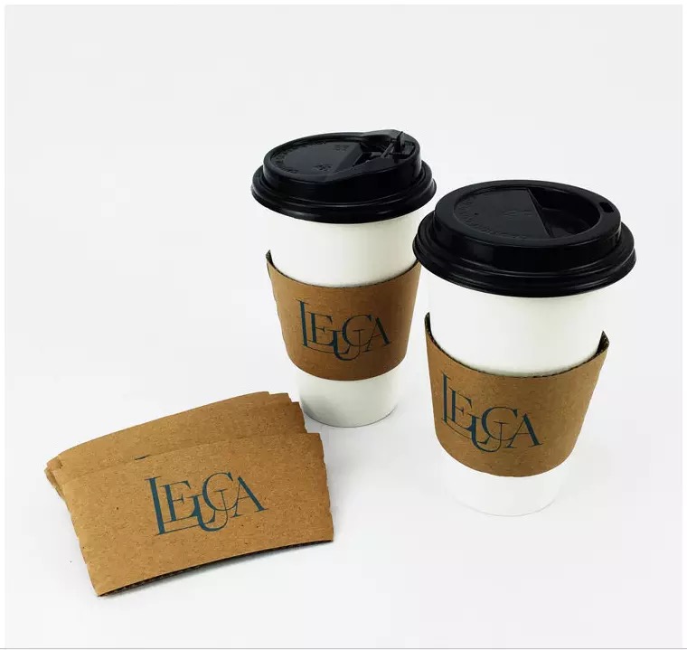 Kraft Paper Coffee Cup Sleeve 1