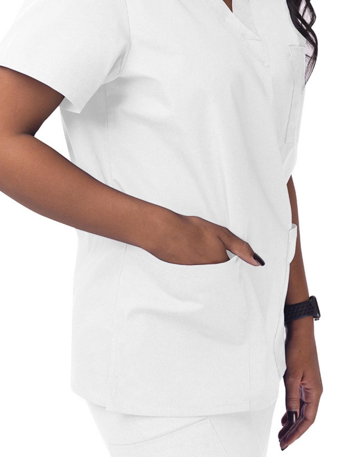 Adar - Sivvan - Unisex V-Neck 3 Pocket Top 5