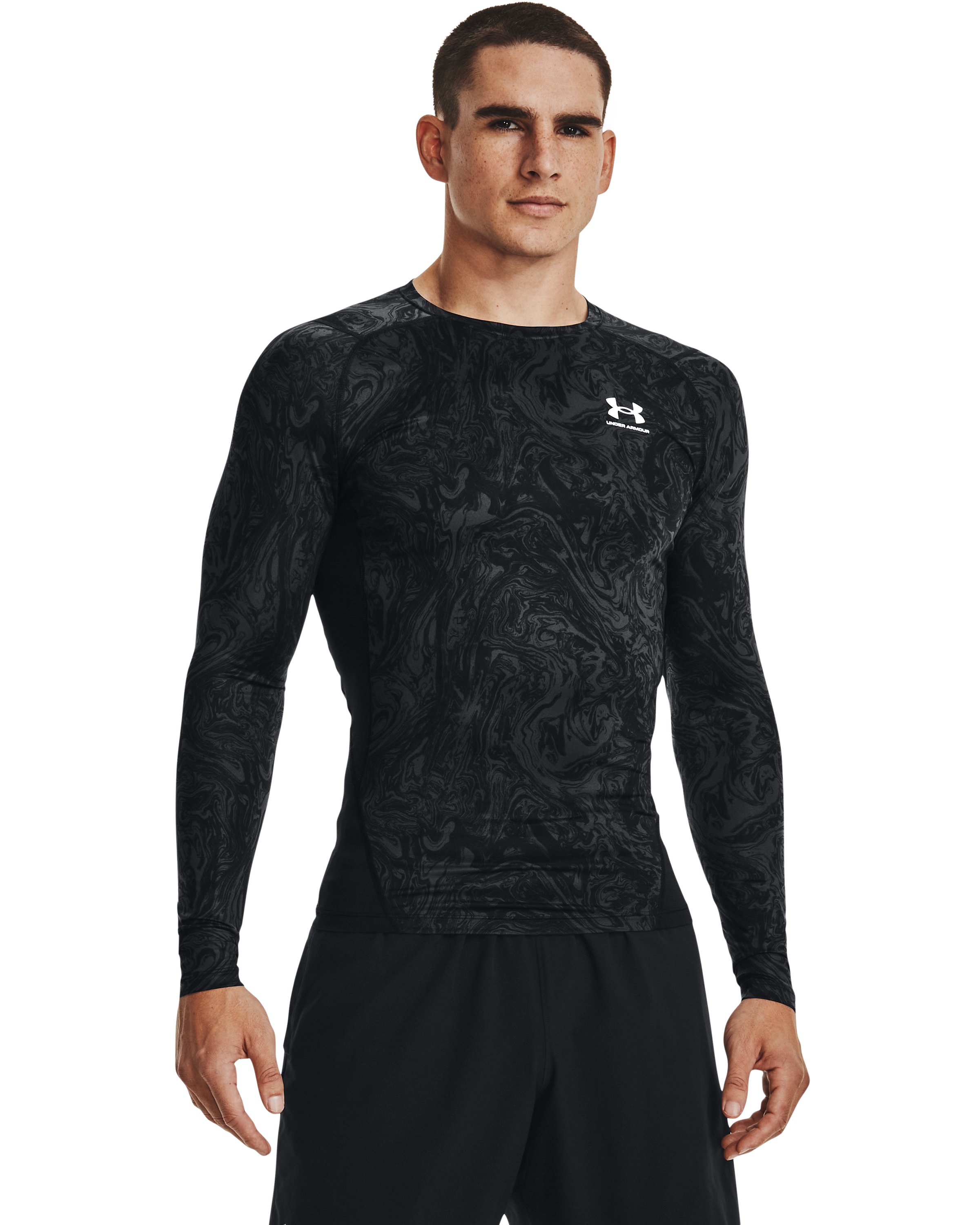 HeatGear Printed Men's Compression Long Sleeve 2