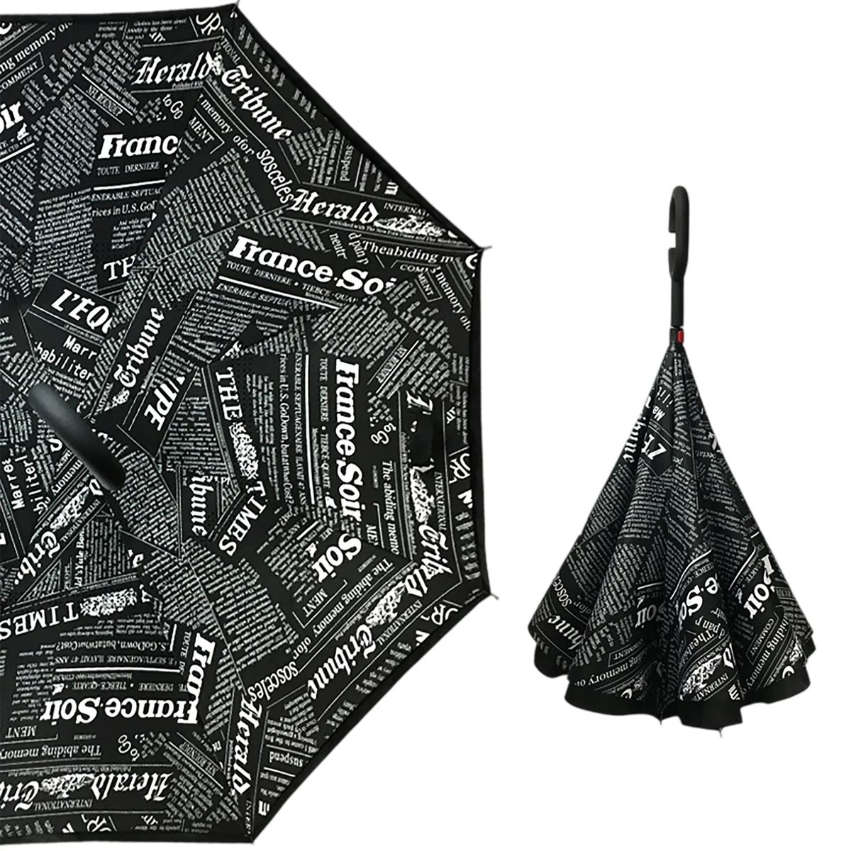 Portable Nylon Reverse Folding Umbrella for Outdoor Use 16