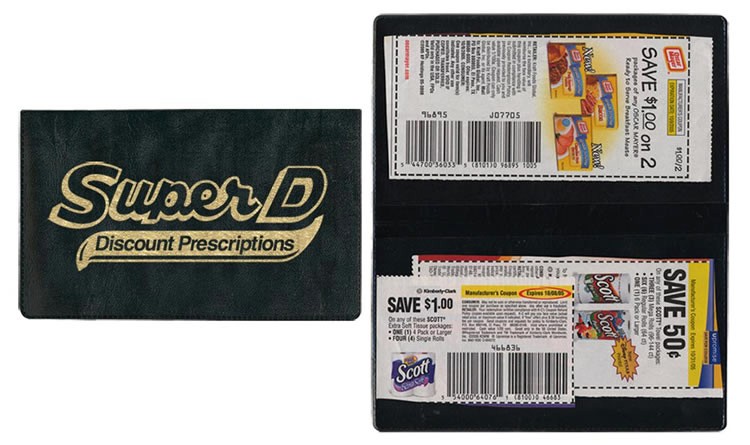 Two Pocket Coupon Case in Executive Vinyl 2