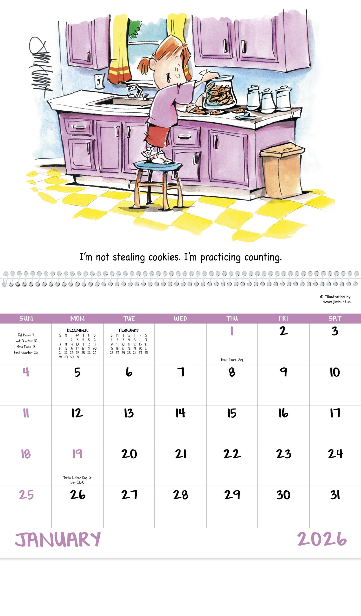 Good Value™ Laughing It Up! - Spiral Calendar 13