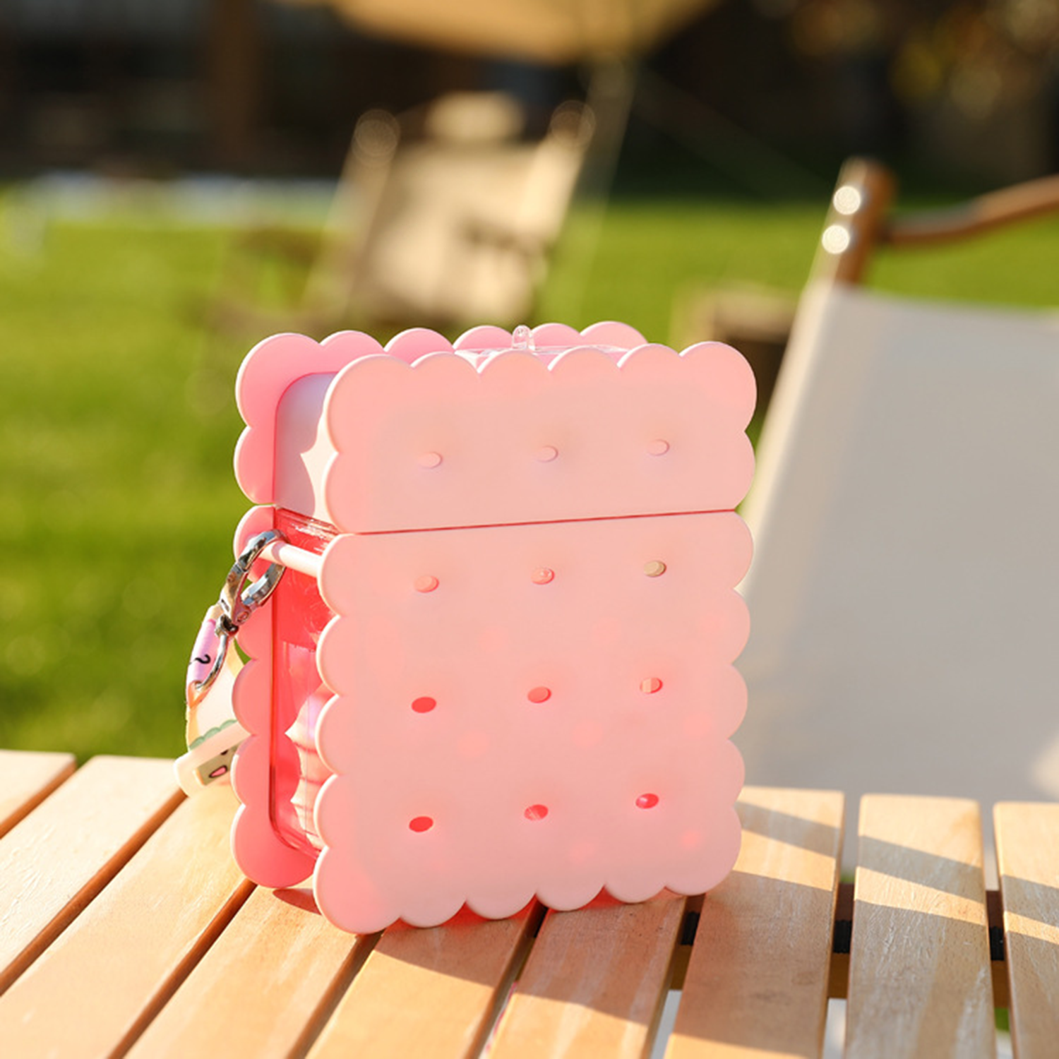 Kawaii Biscuit Water Bottle With Fun Cartoon Stickers 5