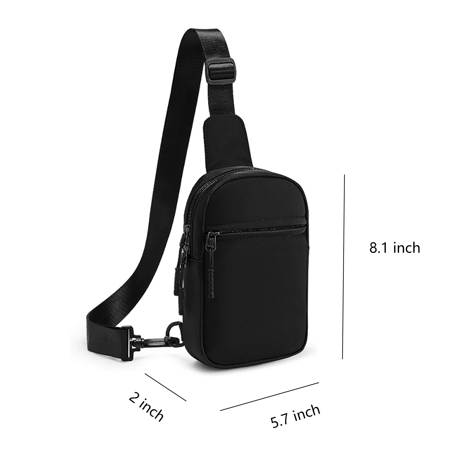 Nylon Unisex Design Waterproof Crossbody Sling Bag 16