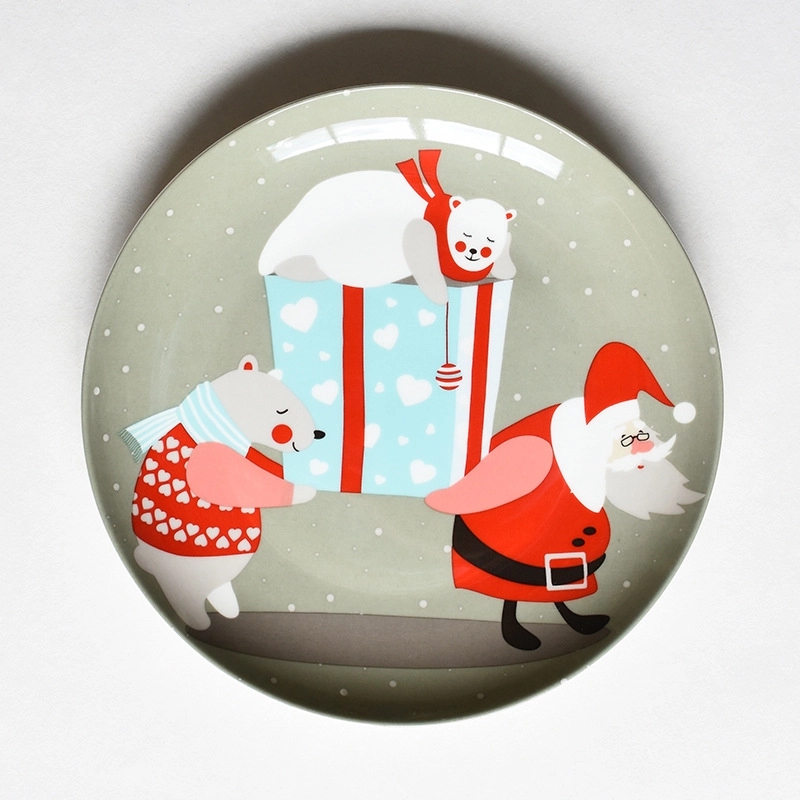 Christmas Fine Bone China Dinner Plate 12