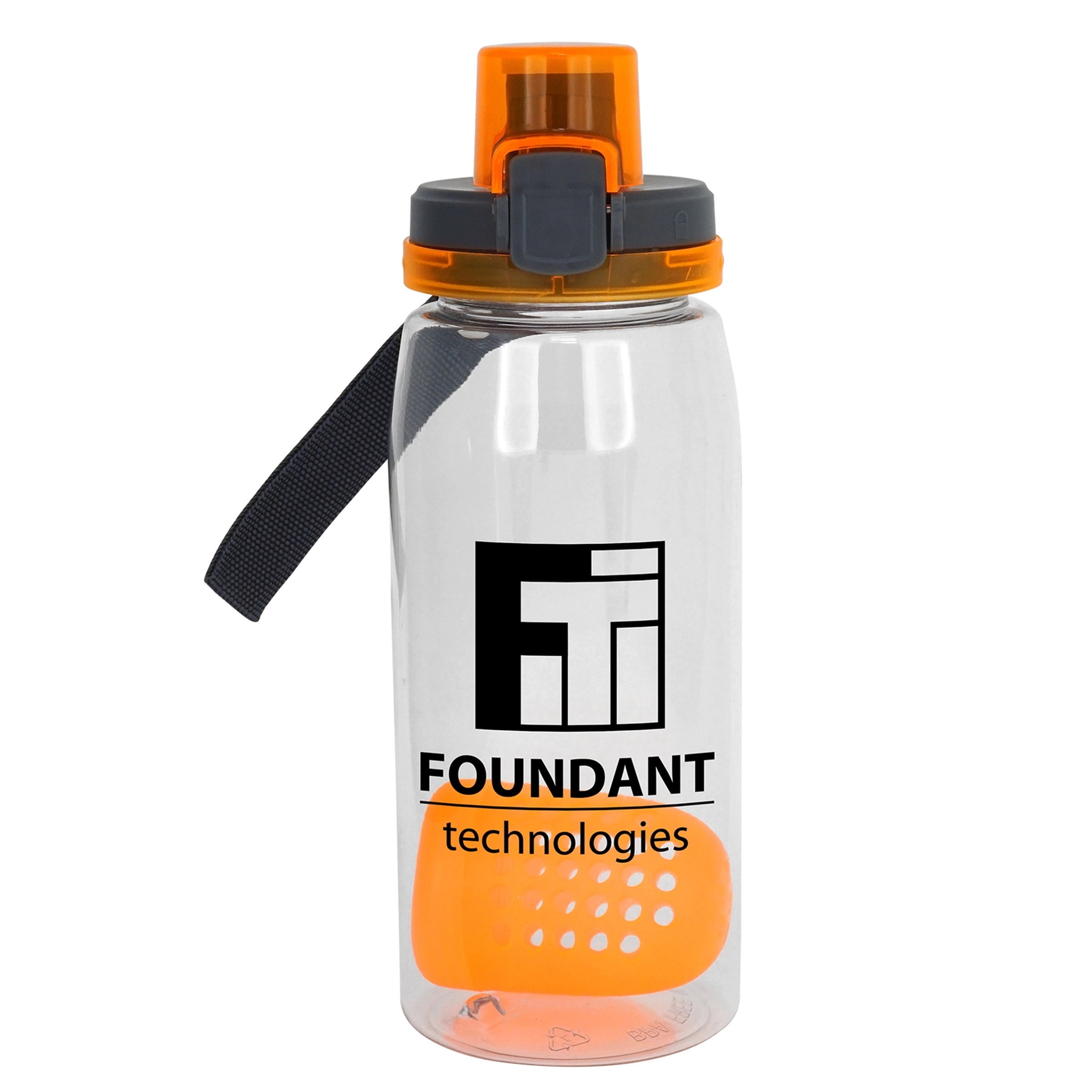 Locking Lid 25 oz. Recycled Bottle with Floating Infuser 11