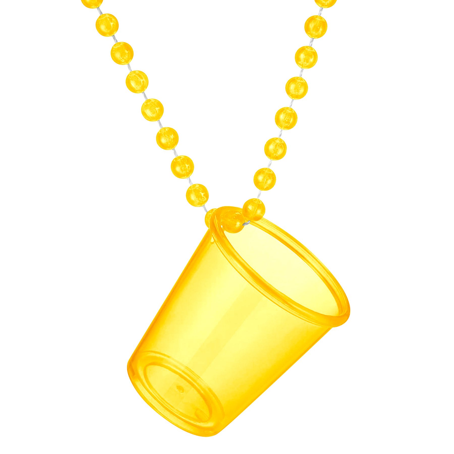 Plastic Shot Glass With Beaded Chain For Parties & Events 4