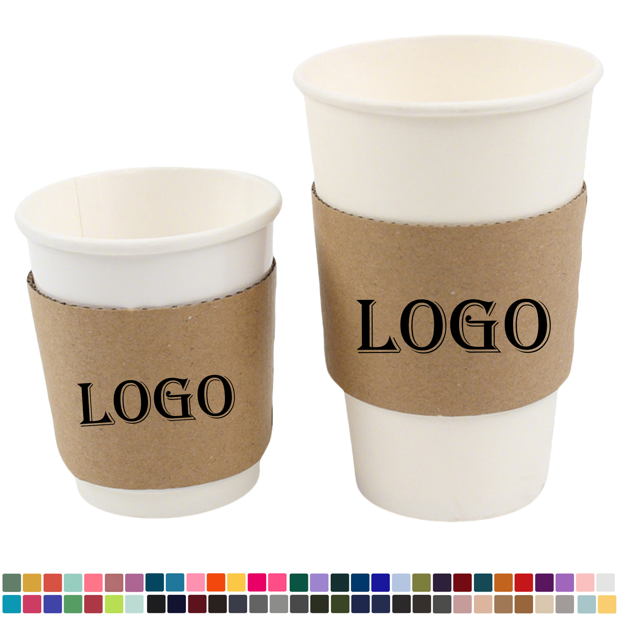 Corrugated Coffee Cup Sleeves MOQ300 1