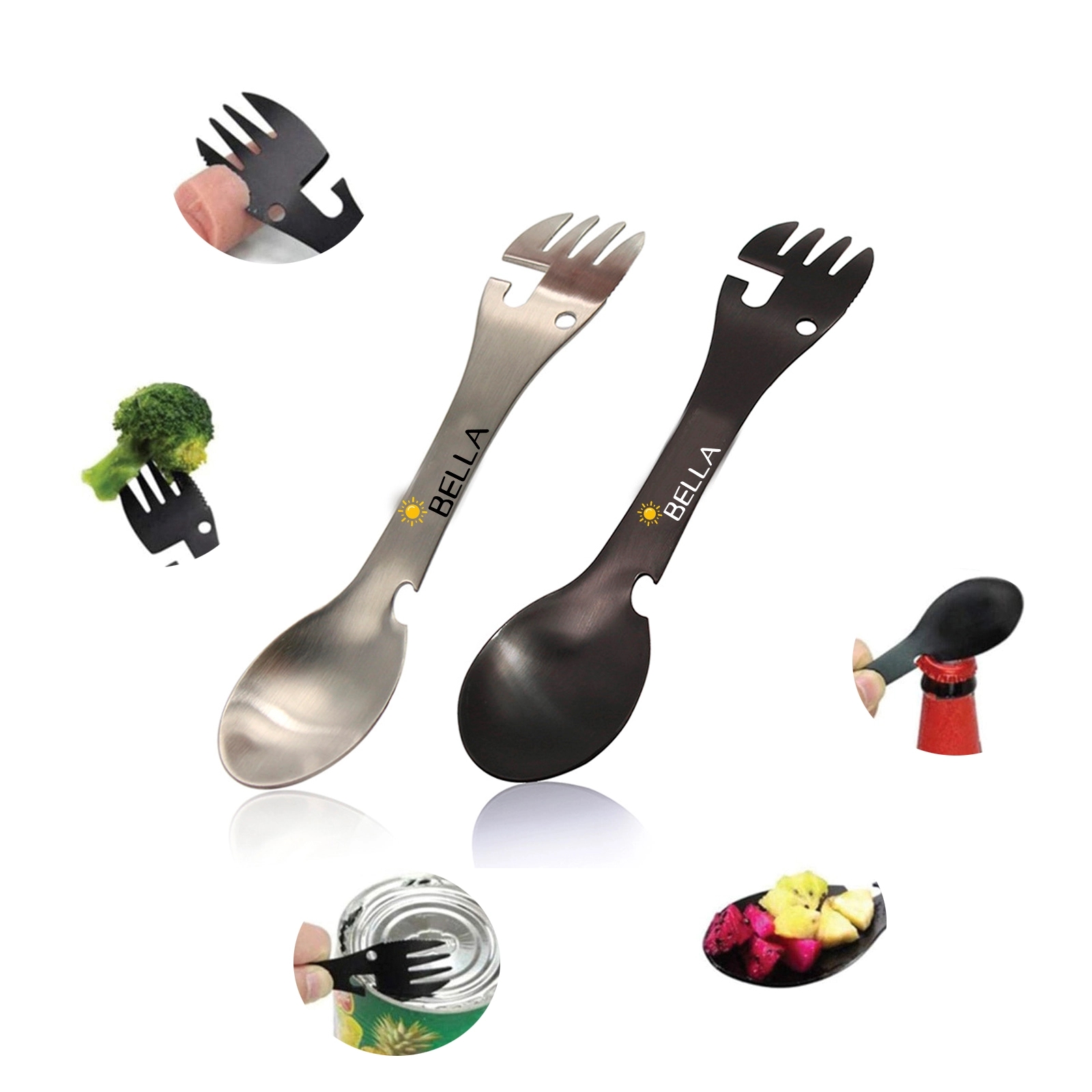 Camping Fork & Spoon - 5 In 1 Multi-Function 5