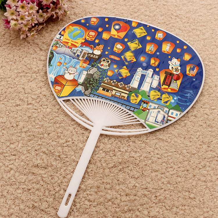 Plastic Advertising Hand Fan 1