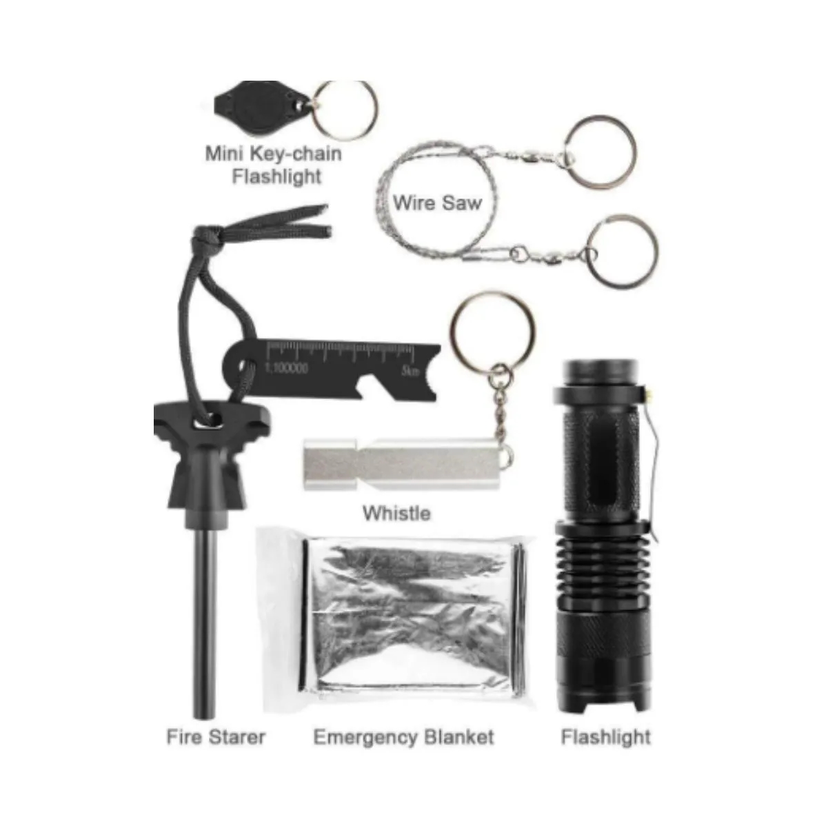 18 In 1 Emergency Survival Kit With Flashlight 5