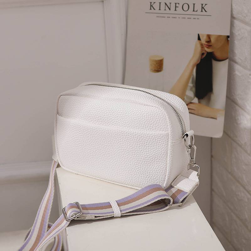 Solid color PU crossbody women's shoulder small square bag 3