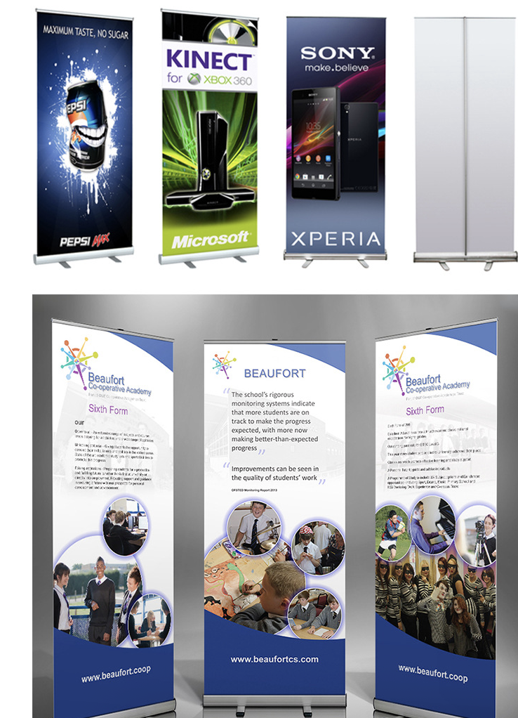Heavy Duty Retractable Roll Up Banner Stand 8