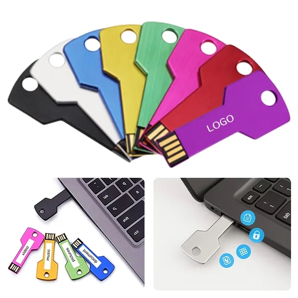 32GB Metal Keychain USB Flash Drive - Creative Design 9