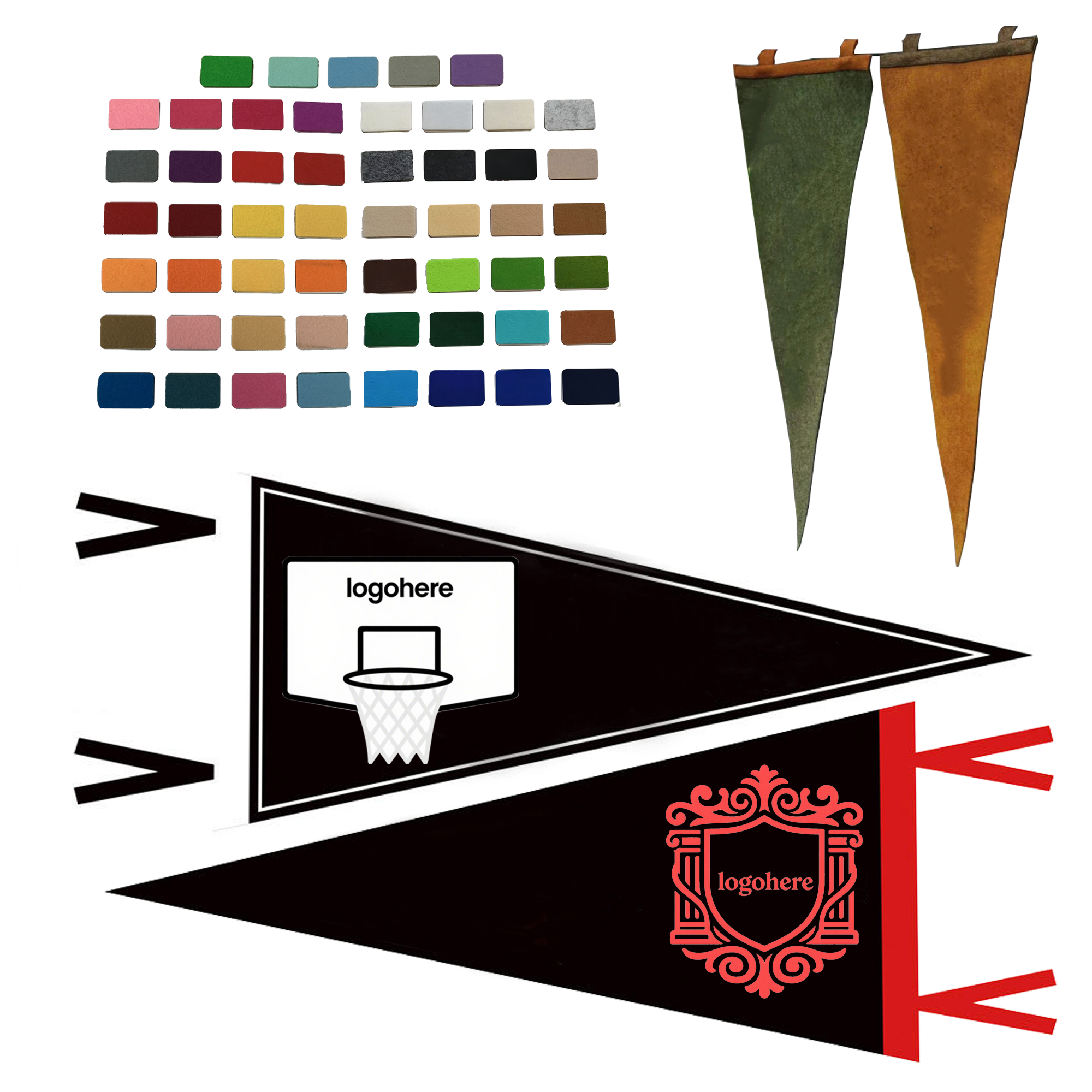 Personalized Event Pennant Flag 4