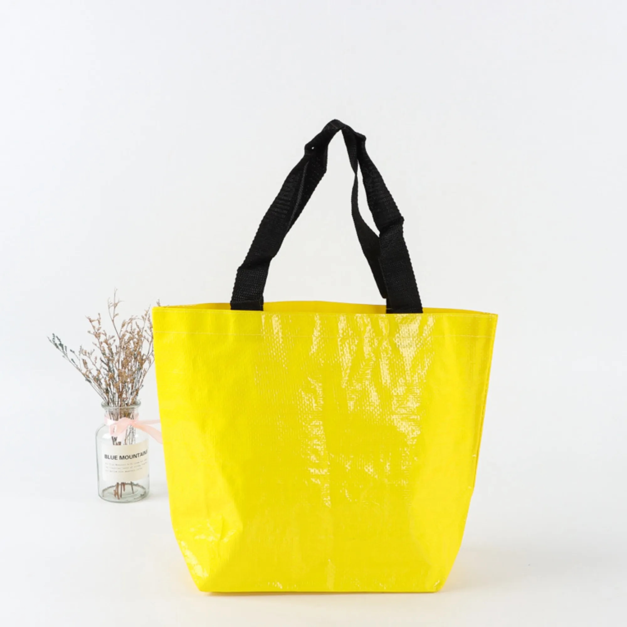 Reusable Handheld PP Woven Bags Handbags Shopping Tote 2