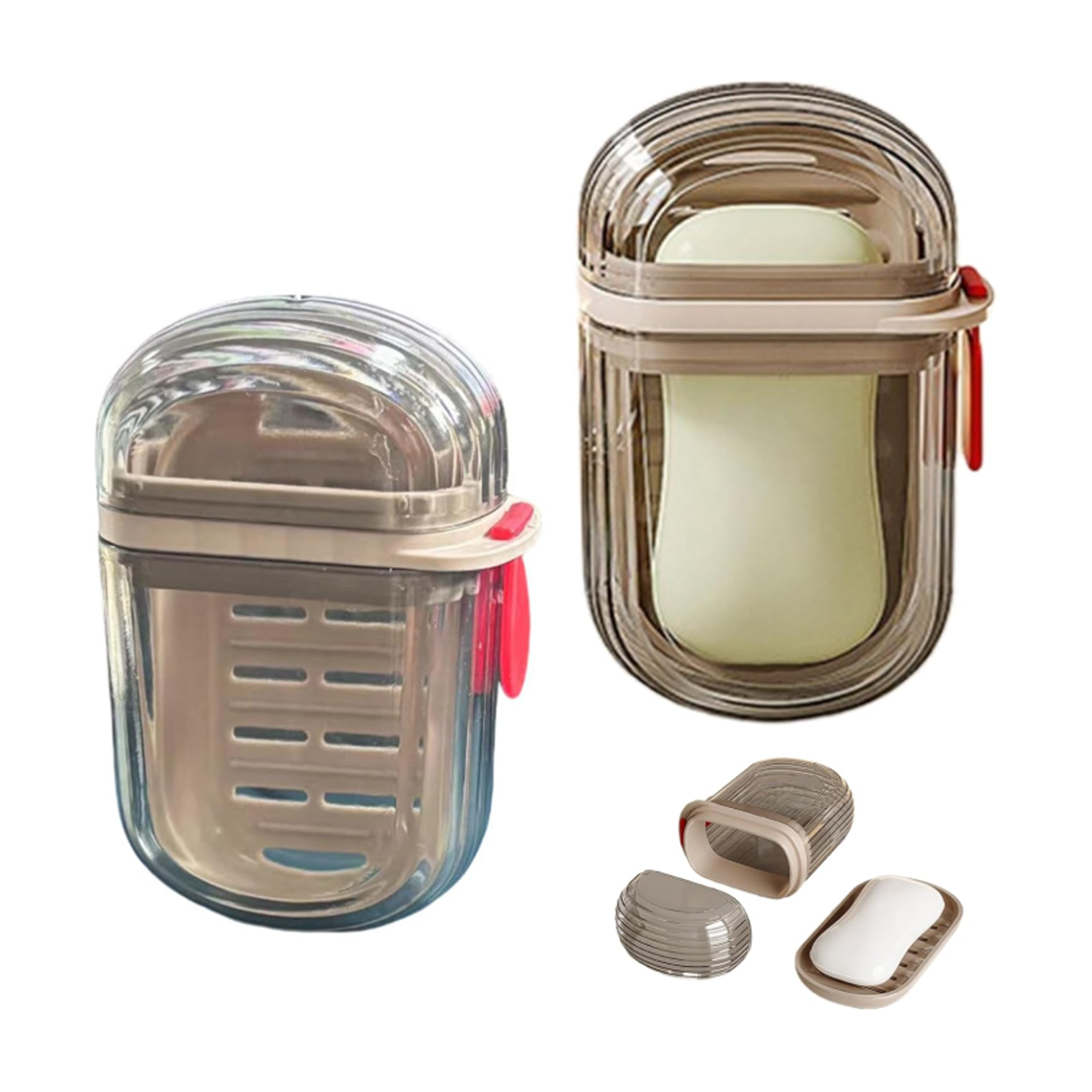 Mini Travel Sealed Drainage Soap Case w/ Lid 9