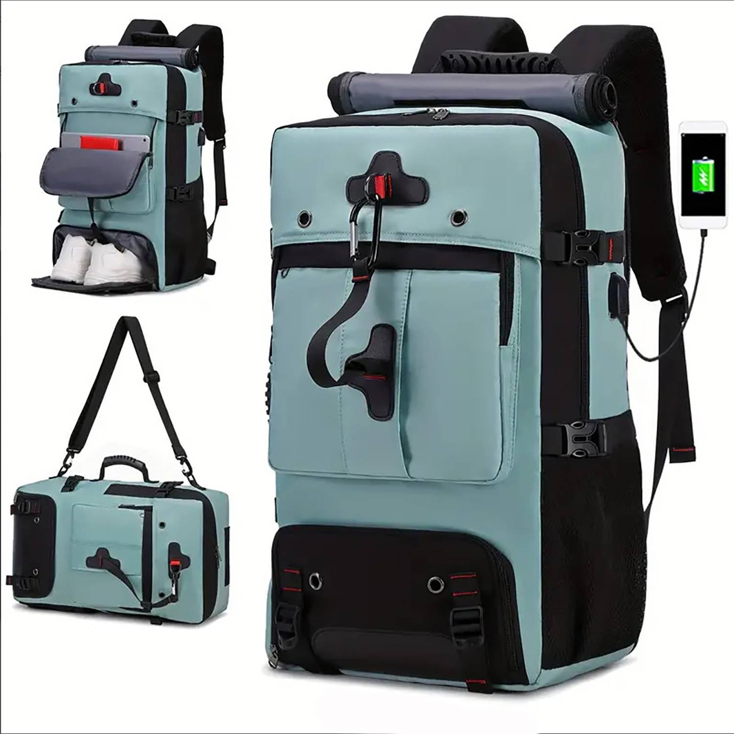 Large Capacity Men's Outdoor Carry-on Backpack 9