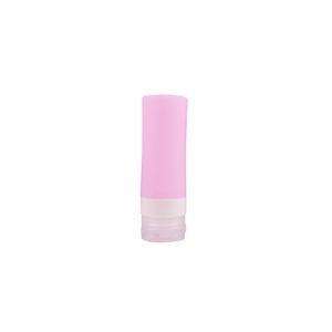 38ml Silicone Cylinder Travel Bottle With Flip Up Lid 12