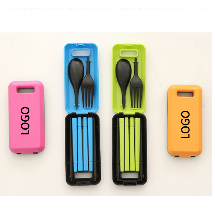 3 Pieces Fork Spoon Chopsticks Flatware Set 7