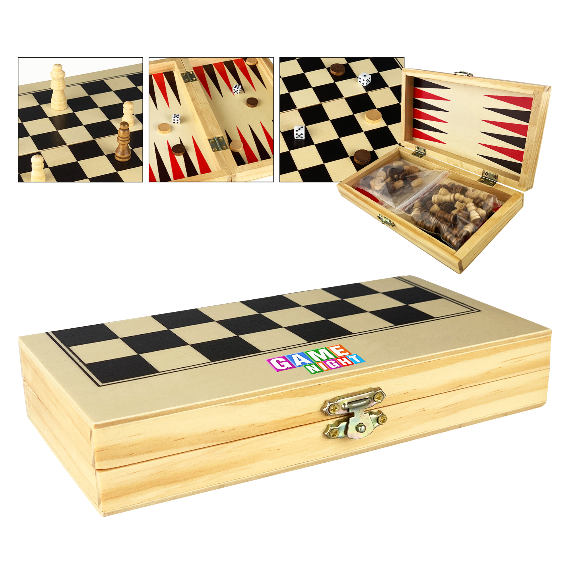 3 in 1 Wooden Play Case 7