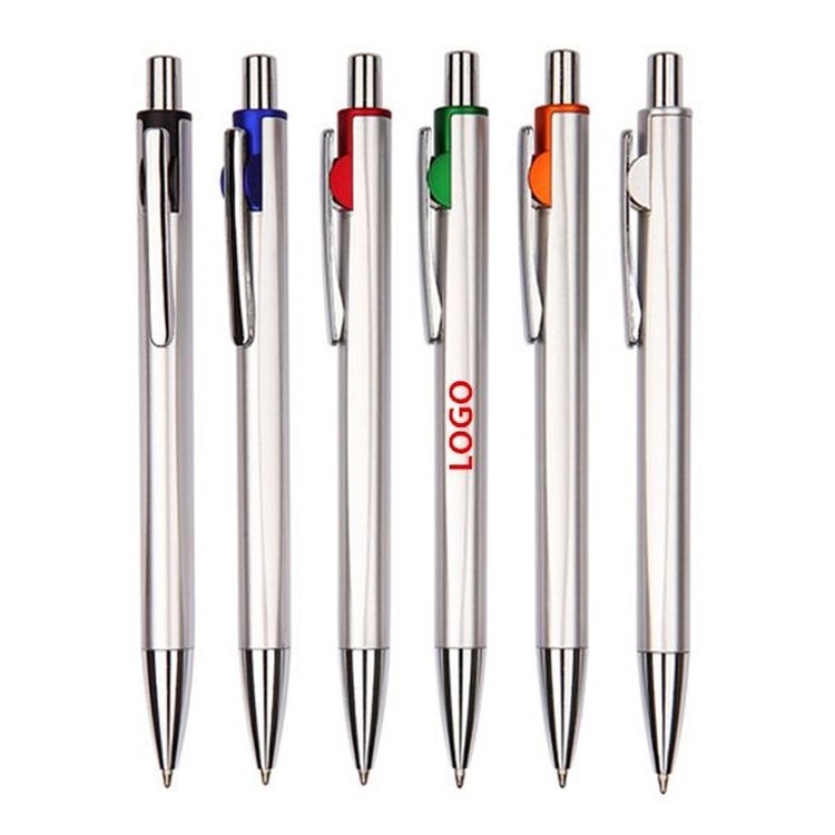 Silver Super Glide Slim Ballpoint Pen 1