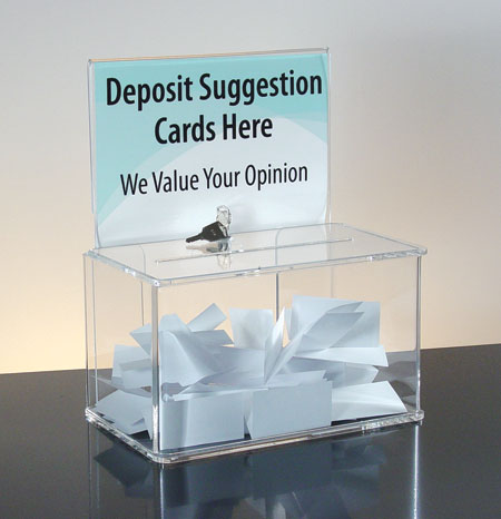 Small-Size Locking Entry Box with Sign Holder