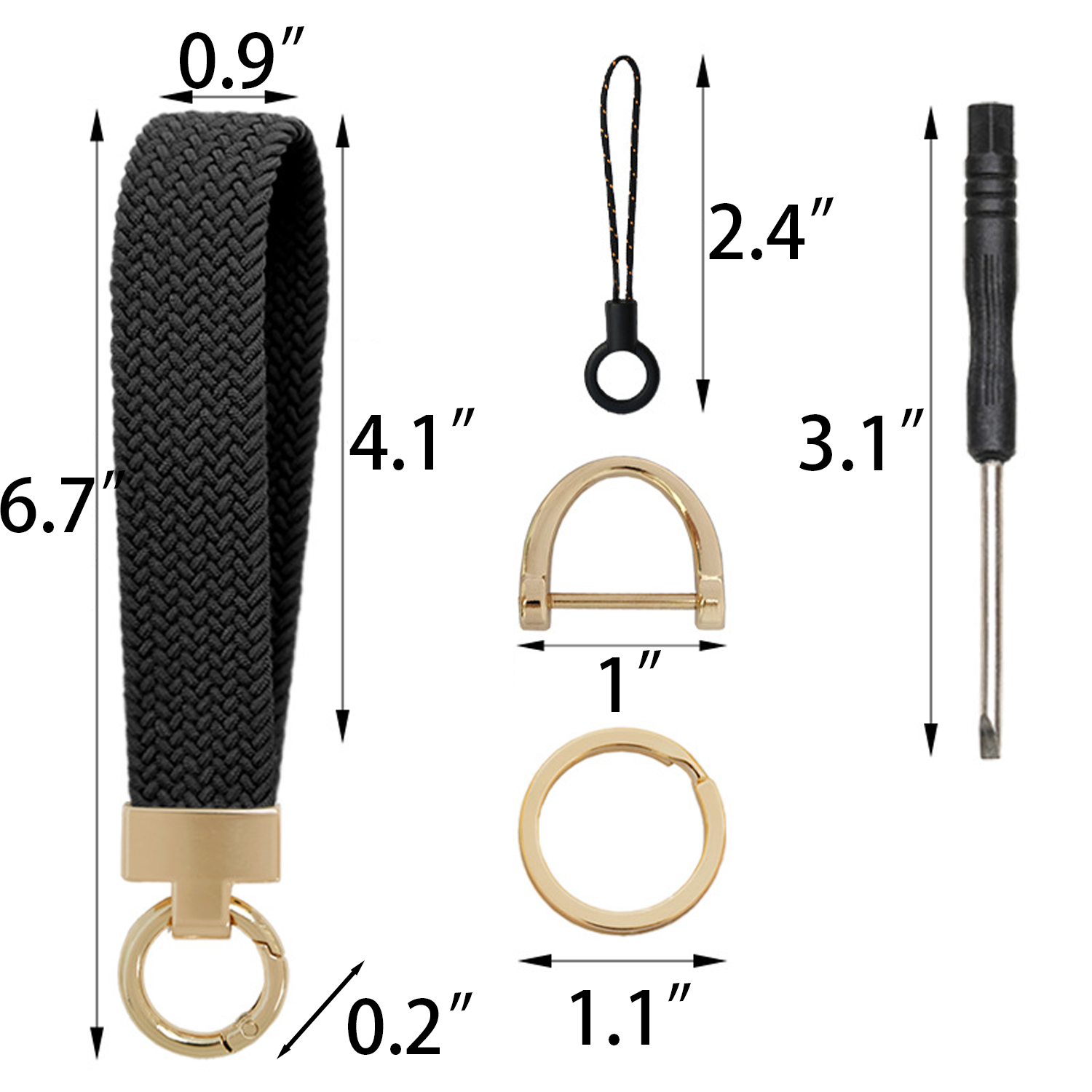 Wristlet Stretchy Key Chain 3