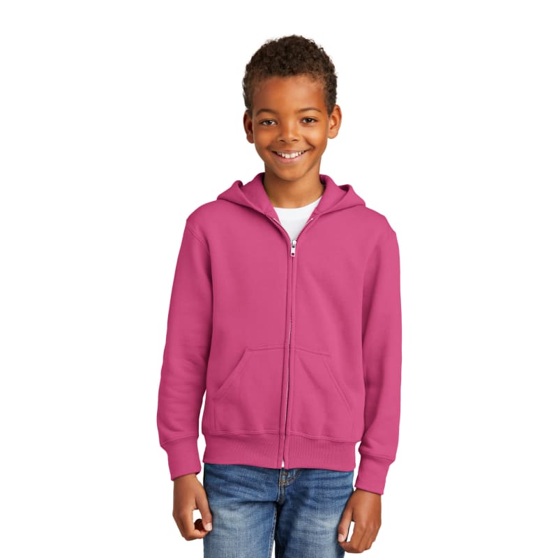 Port & Company - Youth Core Fleece Full-Zip Hooded Sweatshirt. 77
