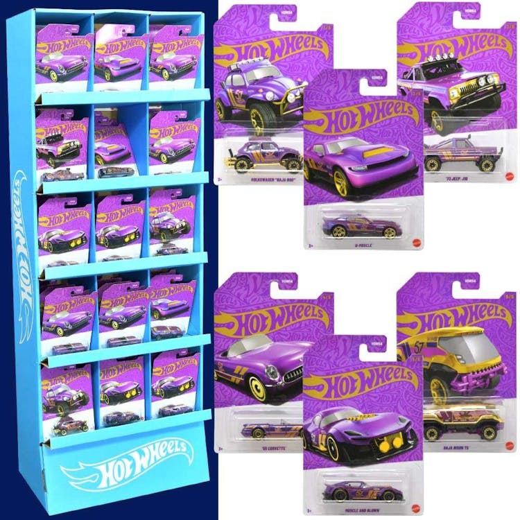 Hot Wheels Two-Toned Die Cast Car 1:64 Scale - Assorted