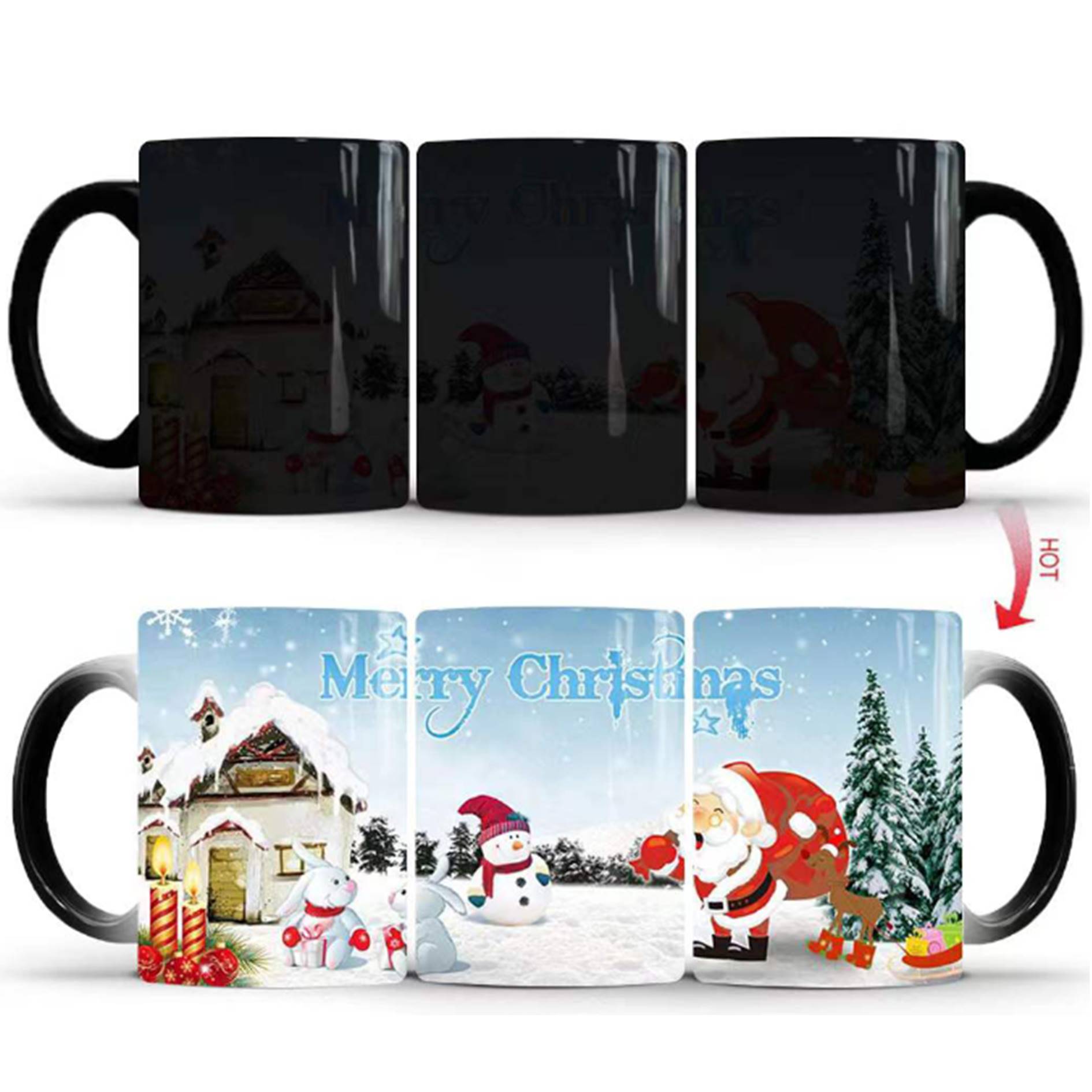 Christmas Heat Sensitive Color Changing Mug 2