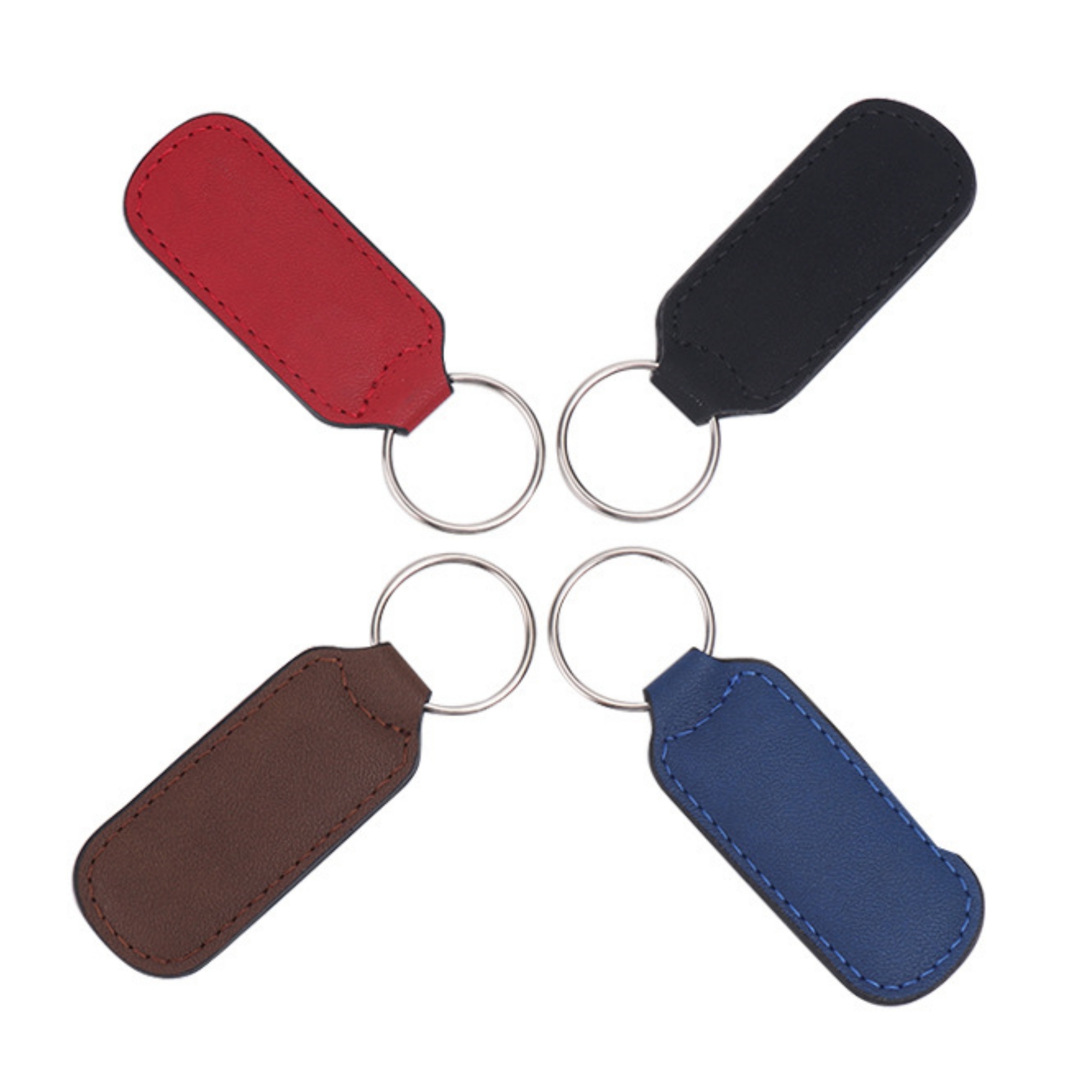 Leather Keychain, custom keychain with logo imprint 2