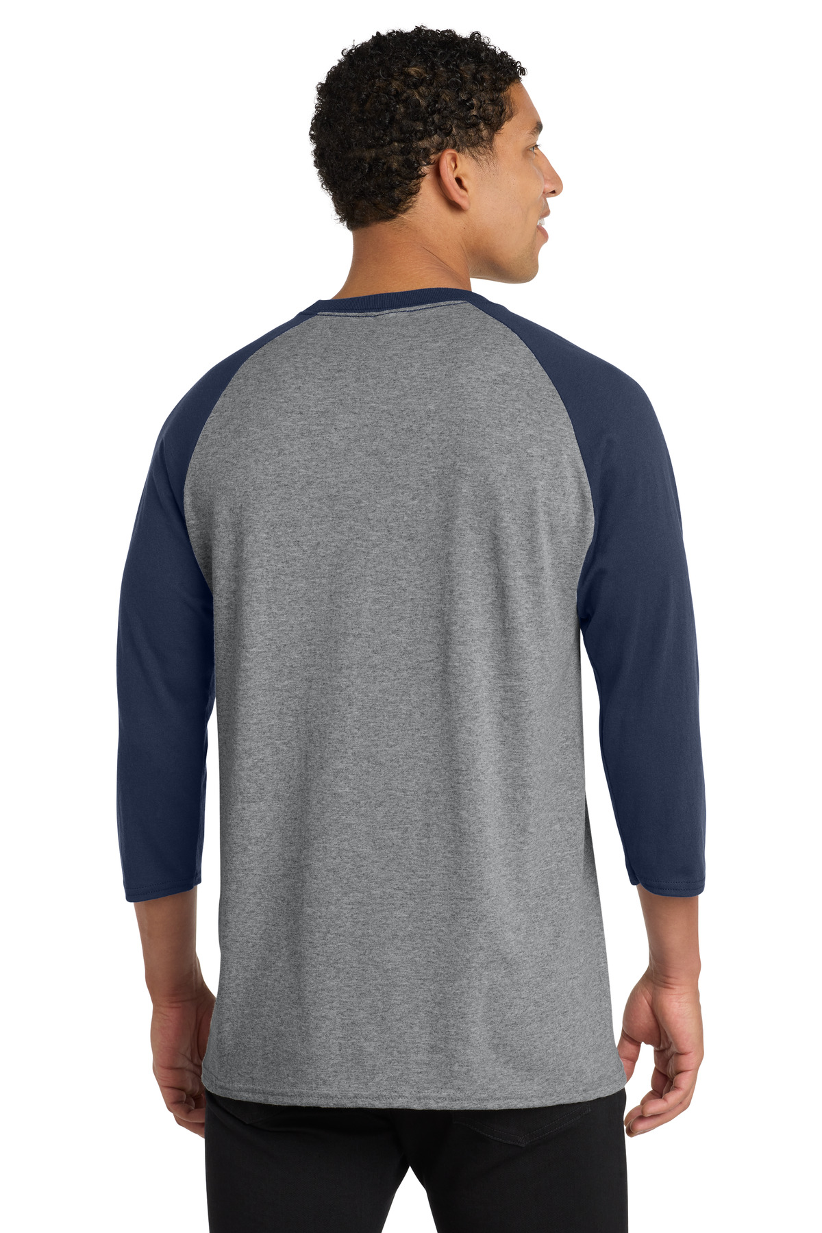 Port & Co Core Blend 3/4-Sleeve Raglan Tee. PC55RS 14
