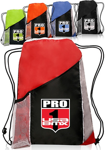 Triple-Color Sports Backpacks - 13" W x 17" H 2