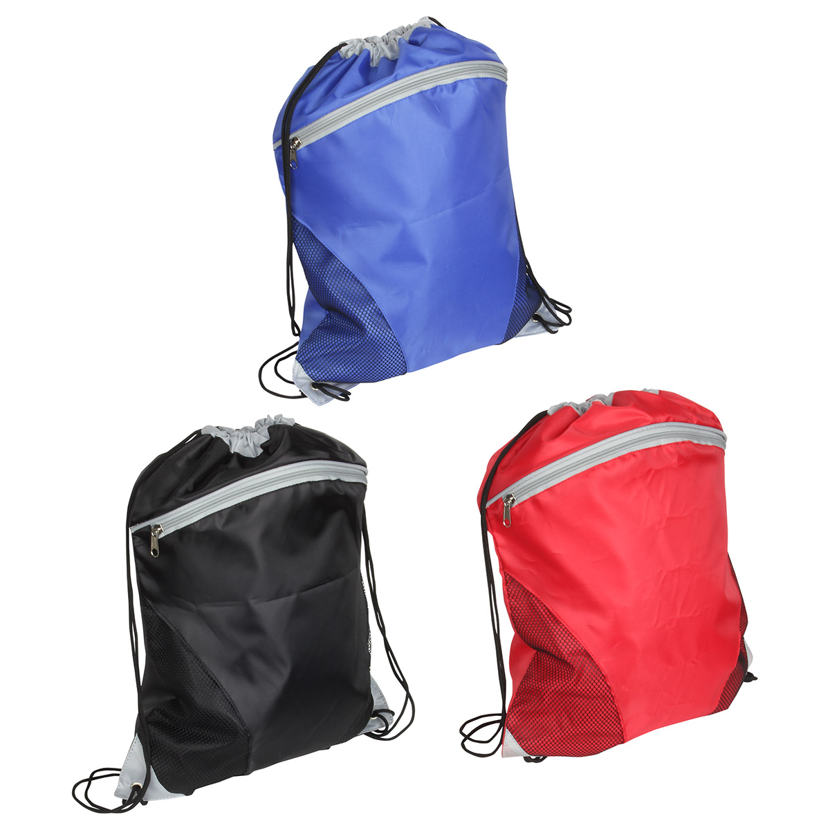 Cyclone Mesh Curve Polyester Drawstring Bag 12