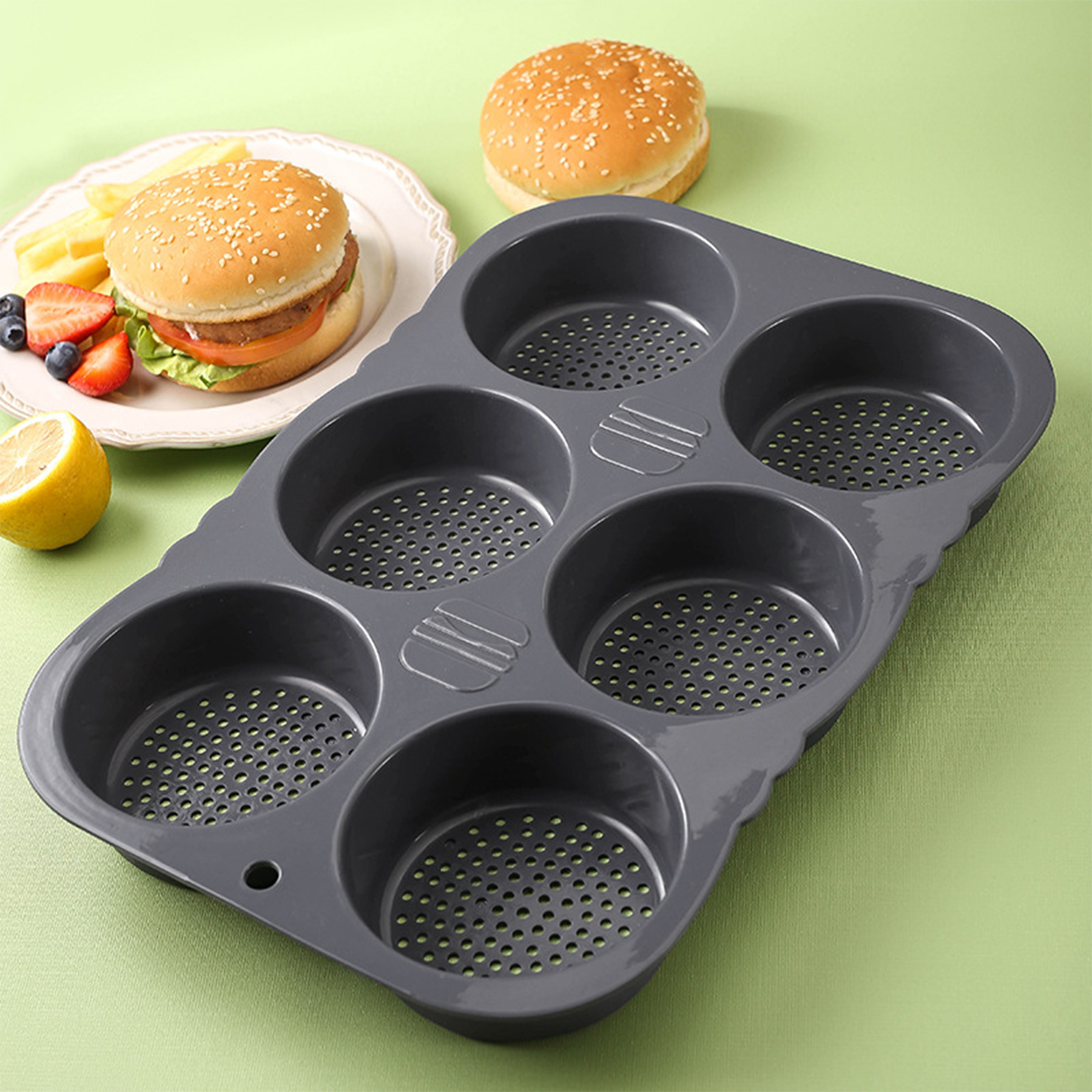 Silicone Hamburg Bread Mold 4