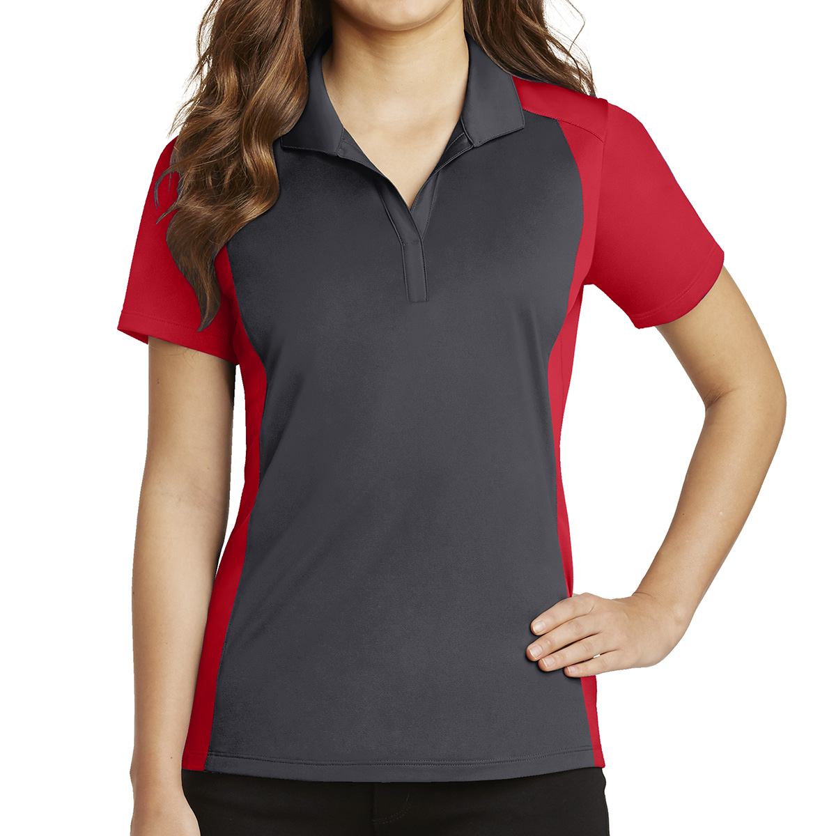 Sport-Tek® Ladies' Colorblock Micropiqué Sport-Wick® Polo 35