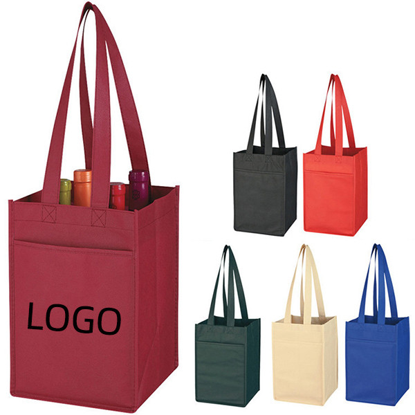 4 Bottle Non-Woven Wine Tote Bag 2
