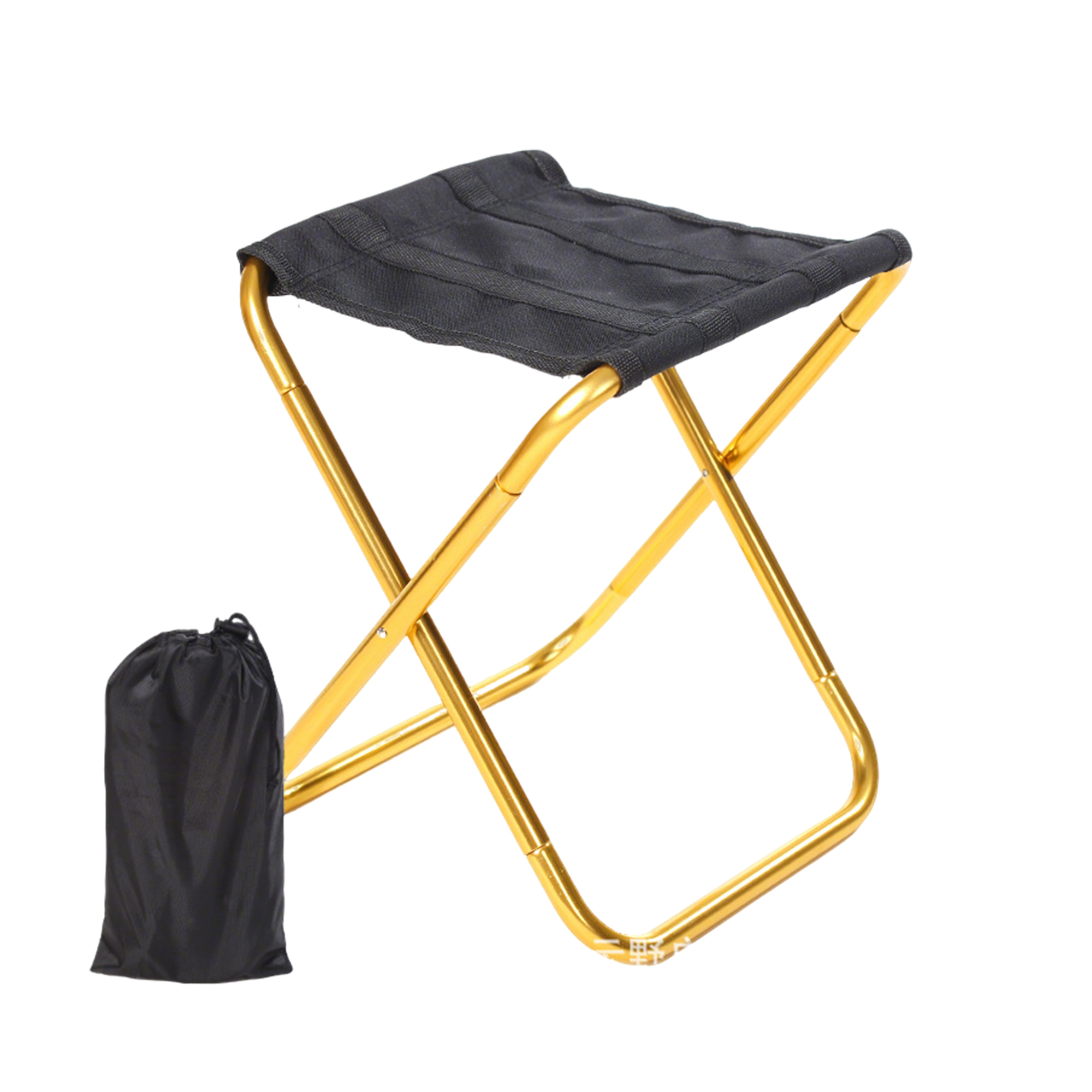Portable Folding Camp Stool With Aluminum Frame 4