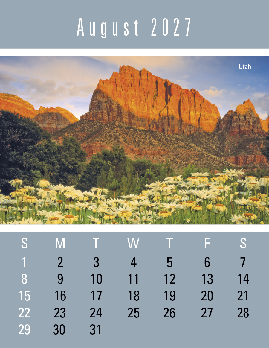Triumph® Calendars Press-N-Stick Scenic Calendar 39