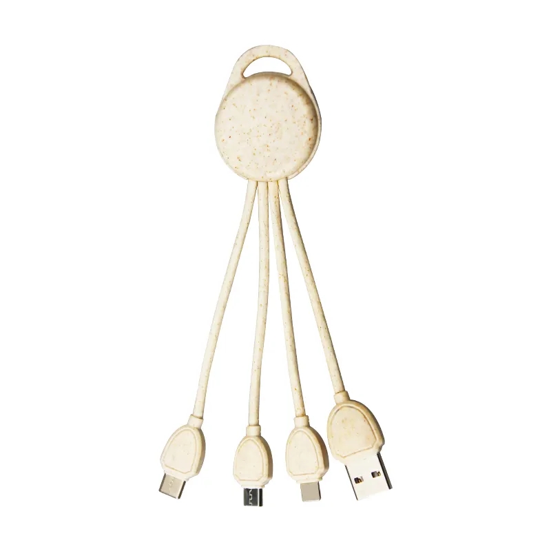 WHEAT STRAW CHARGER CABLE - ROUND SHAPE 3