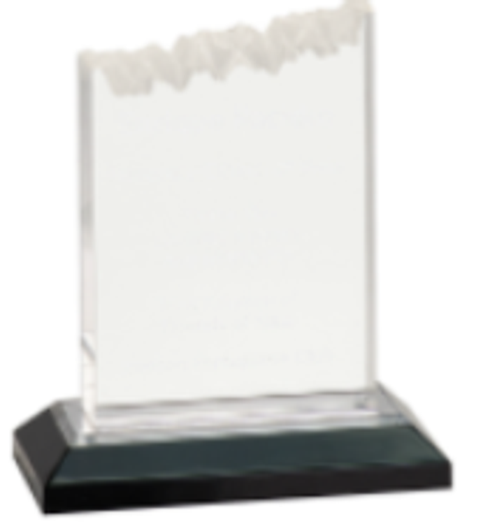 5X6 Silver Frosted Impress Acrylic Award